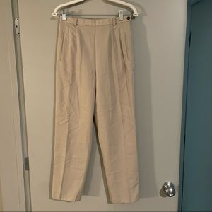 Talbots linen/khaki dress pants